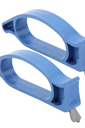 2Pcs Set Winter Fishing Blade Pliers ABS Blue 10cm 4cm 1.3cm 42.0g for Ice Auger Cutter Fishing Accessories Price Drop