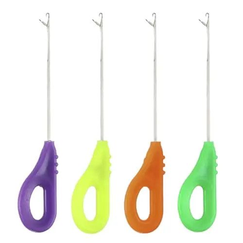 4Pcs Fishing Baits Needle Carp Fishing Baiting Rig Tool Fishing Needle for Fishing Fishing Baiting Needle Hook Needle Durable ABS and Steel Material Viral