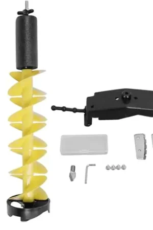 6 Inch Nylon Corless Ice Auger Electric Ice Fishing Auger with Tool Head Protector and Locator for Ice Fishing Enthusiasts Save Now