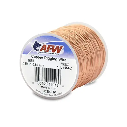 Low Price AFW 0.020-Inch Diameter Copper Rigging Wire, 1-Pound, Copper