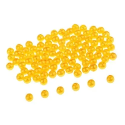 Budget Almencla 3X 60 Pieces Carp Fishing Beads Round Floating Fishing Beads Golden