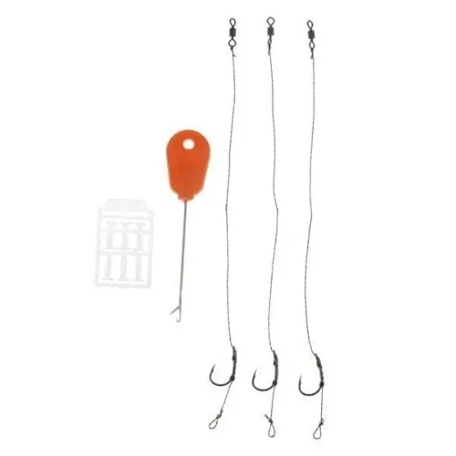 Save Now Almencla 3x5pcs Ready Tied Carp Fishing Rigs Hair Rigs Boilie Stopper 002, as described
