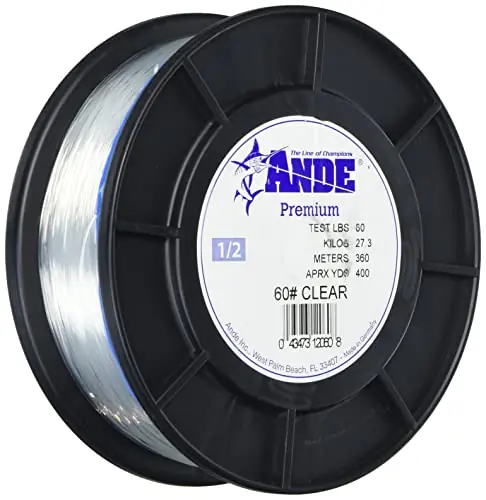 Ande Monofilament Line (Clear, 15 -Pounds Test, 1/4# Spool) Cheap