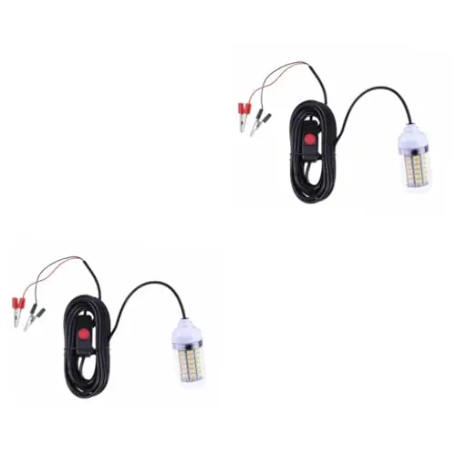 While Supplies Last BESPORTBLE 2pcs 108 Fishing Lures Light Fishing Light Fish Finder Lamp Fishing Lamp Fishing Underwater Light White Led Fishing