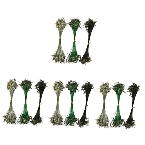 BESPORTBLE 300 Pcs Head Leading Line Metal Line Equipment Thread Leader Line Rotary Line Stainless Steel Wire Ring Free Returns