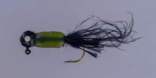 BIG BITE BAITS 1/16 OZ HAL-Fly JIG/Black/Black/Chart (12 PK + Card) Crafted
