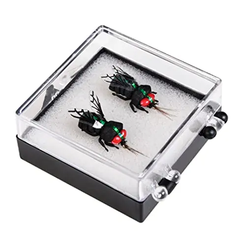 Worldwide Shipping dsbdrki Fishing Flies Set Artificial Fly Fishing Lures Bait Bee Jig Hooks Crankbaits 1Pair Fishing Bag