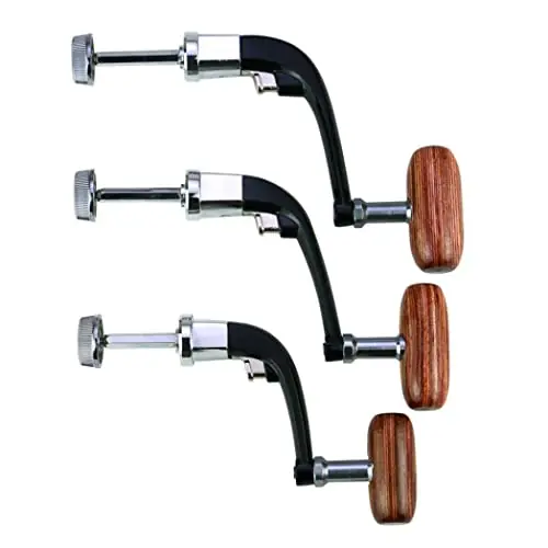 Markdown dsbdrki Fishing Spinning Reel Handle Rotary Foldable Non-Slip Fishing Reel Grip with Wooden Knob 3PCS Large Fishing Reel
