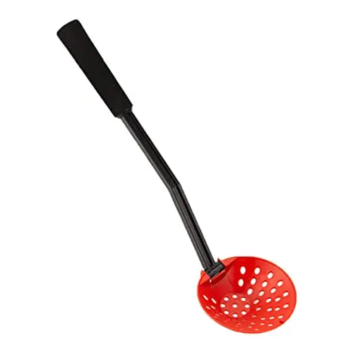 dsbdrki Ice Fishing Scoop with Long Handle Foldable Detachable Skimmer Scooper for Winter Fishing Red Fishing Accessories Free Returns