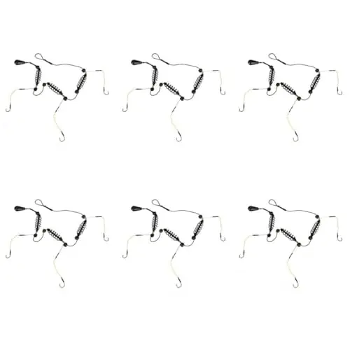 Fish Hook Artificial Bait Fish Bait Cage Set Fishing Feeder Bait Holder 6 Pieces Free Delivery