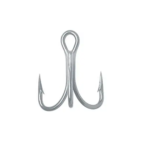 Buy Online Fish Hooks 50pcs/Pack Hook Strong Short Treble Fishing Hook Fishhooks Fish Hook Set (Size : 4/0#) ()