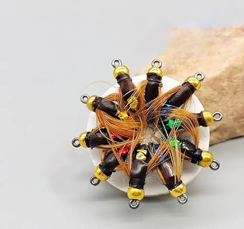 KTGCOZS Pack of 12 Brass Copper Bead Head Nymph Fly Flies Trout Fishing Artificial Fishing Bait Lure Final Sale