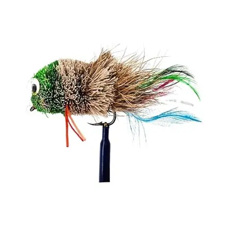 KTGCOZS Pack of 6 Fly Fishing Lure Deer Hair Material Nymph Fly Bait Trout Fly Flies Price Cut