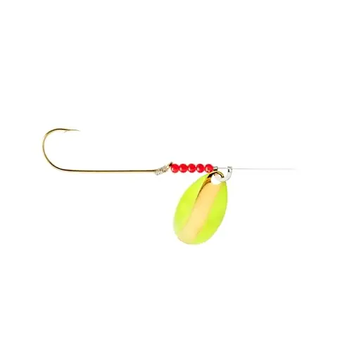 Best Seller Little Joe – Red Devil Single Hook Spinner #3 Indiana Chartreuse/Gold (LR3111)