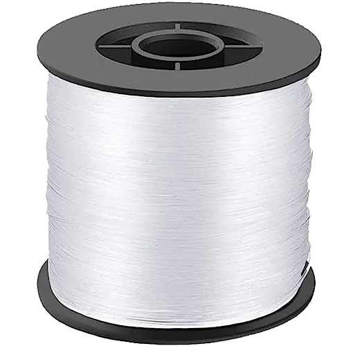 LLMSIX 200 Meters Fishing Line, 0.8mm 57LB Clear Fishing Line Monofilament Nylon Fishing Line Invisible Hanging Wire Thickened Nylon Thread for Fishing, Hanging, Crafts Shop Now