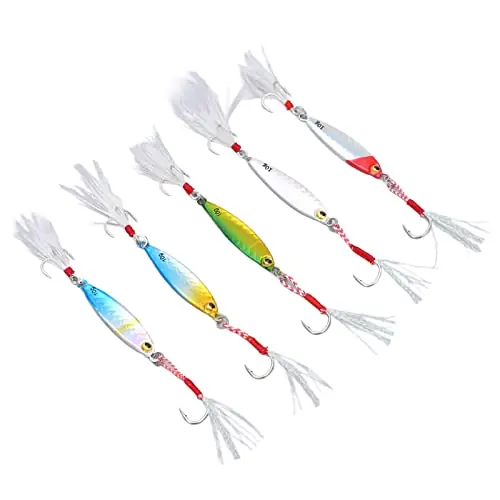 Fresh Stock Metal Jig Baits with Anti Gloss Paint for Bass Fishing Experience
