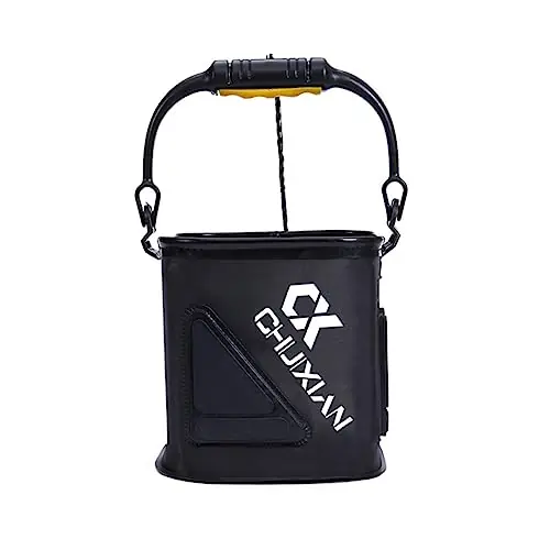 Last Chance NAMOARLY Camping Washing Bucket Live Fish Container Water Sink Container Folding Water Bucket with Handle Fishing Bucket Outdoor Fishing Basin Folding Barrel for Fish Fishing Bag Foldable
