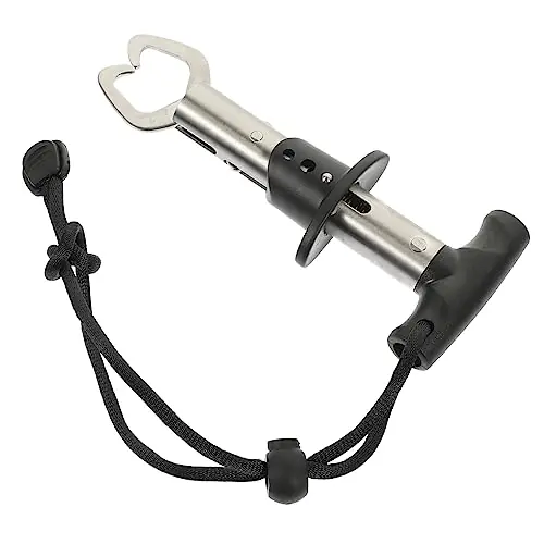 In Demand NAMOARLY Fish Control Device Fish Tongs Portable Fishing Gripper Fish Grabber Professional Fish Gripper Bike Helmet Strap Replacement Fishing Accessory Angling Supply Stainless Steel Tool