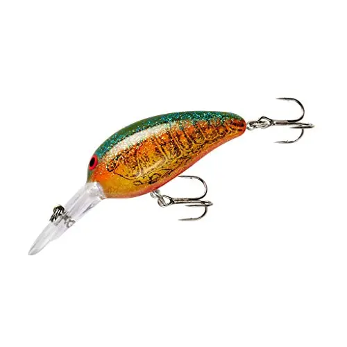 Professional Grade Norman Lures Middle N Mid-Depth Crankbait Bass Fishing Lure, Freshwater Accessories for Fishing, 2″, 3/8 oz, Spring Craw