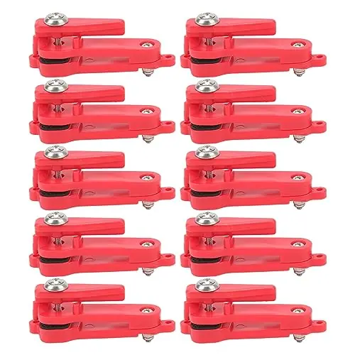 OUKENS 10PCS Heavy Tension Snap Release Clips, Lightweight Portable Padded Release Clips Trolling Clips for Planer Board Offshore Fishing,Snapper Weight Release Clip Popular