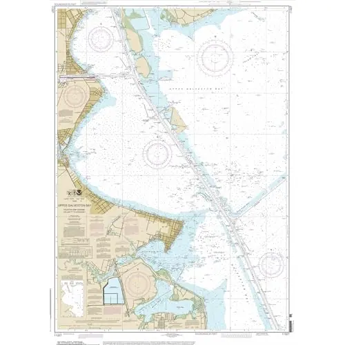 Top Rated Paradise Cay Publicatoins, Inc. Historical NOAA Chart 11327: Upper Galveston Bay-Houston Ship Channel-Dollar Pt. to Atkinson – Print on Demand – Historic Version or Updated NCC