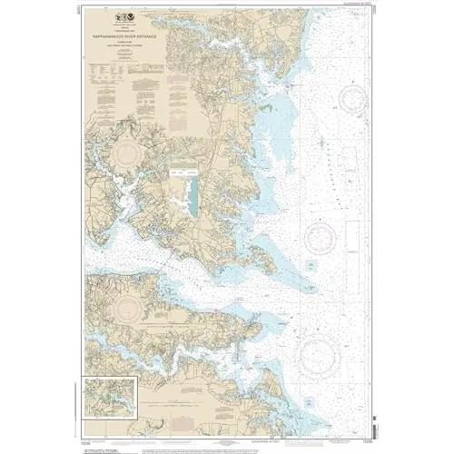 Paradise Cay Publicatoins, Inc. Historical NOAA Chart 12235: Chesapeake Bay Rappahannock River Entrance, Piankatank and Great Wicomico Rivers – Print on Demand – Historic Version or Updated NCC Buy Online
