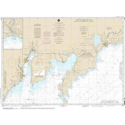 Paradise Cay Publicatoins, Inc. Historical NOAA Chart 14908: Dutch Johns Point to Fishery Point, including Big Bay de Noc and Little Bay de Noc;Manistique – Print on Demand – Historic or Updated NCC Certified
