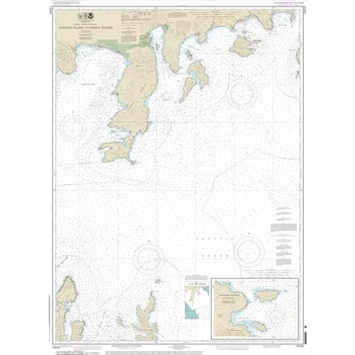 Budget Paradise Cay Publicatoins, Inc. Historical NOAA Chart 16556: Chiachi Island to Nagai Island;Chiachi Islands Anchorage – Print on Demand – Historic Version or Updated NCC