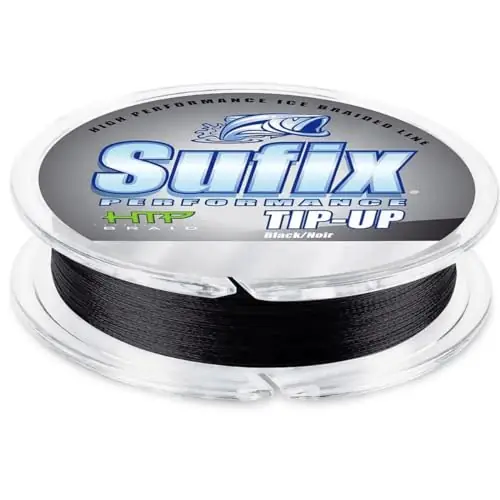 Performance Tip Up Ice Braid 15 lb Black Super Sale