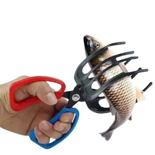 Premium POTEMRLY 2024 New Upgrade 3 Claw Fish Gripper,Metal Fishing Gripper Pliers for Fish Control