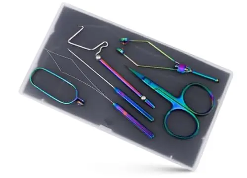 Order Now Premium Titanium Tool Kit – 6 Pieces – Fly Fishing Kit – Portable, Compact, and All The Essentials You Need to Get Started