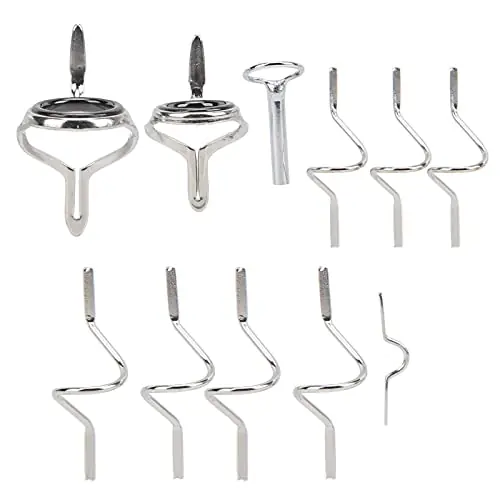 Direct From Factory QANYEGN Fly Fishing Guide, Fishing Stainless Steel Guide, Different Size Fishing Rod Tip Repair Kit for Outdoor Fishing Use