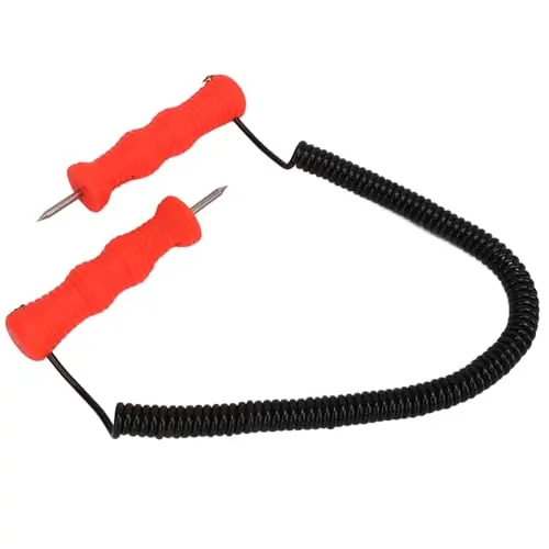 Qcwwy Ice Picks Set Stainless Steel Handheld Ice Breaking Pick, Cuting Tip, for Ice Skating Skiing Fishing Safety Discount