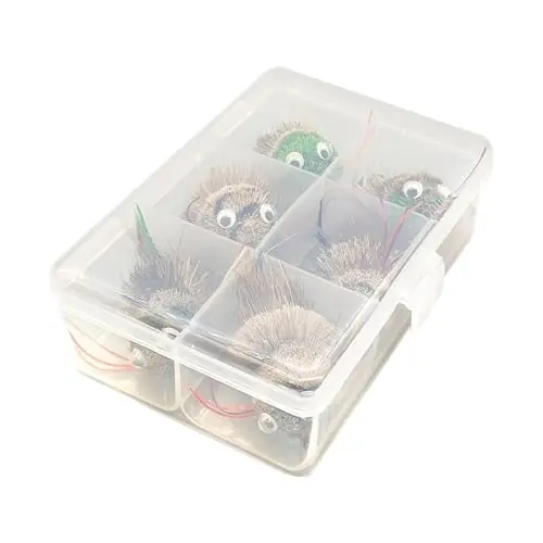 QSTDGVPW 6Pcs Fly Fishing Baits Kit, Fly Fishing Lures, High Simulation Artificial Baits with Hook for Walleye Fishing Tackle Fresh Stock