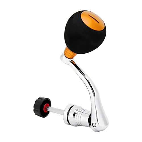 Big Sale Respicefinem Metal Replacement Power Handle with Rocker Arm Grip for Spinning Fishing Reels Red Gold Silver, Sizes S M for 2000-3000 & L XL for 4000-6000 Series (Gold)