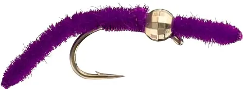 Super Sale Rio San Juan Worm TB Nymph Purple Size 12 12PK