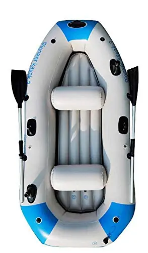 Rubber Boat Fishing Super Thick 2/3/4 Seater Boat Air Boat Fishing Inflatable Kayak Mini Boat Fishing Boat PVC Improved Stability (235x135x36cm Style 4) Top Rated