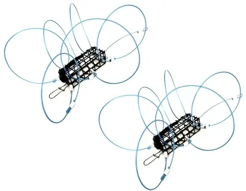 Worldwide Shipping SD Traps Crab Snare Trap (2 Pack) for Fishing Pole Dungeness, Rock Crab Heavy Duty Made in USA