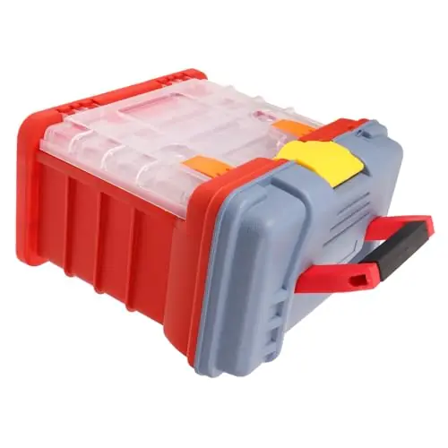 Weekend Sale SKISUNO Box Parts Storage Box Small Parts Organizer Fishing Lure Container 72 Compartments Parts Organizer Tools Organizer Fishing Hook Organizer Lure Bait Case Multipurpose Pp Fish Hook