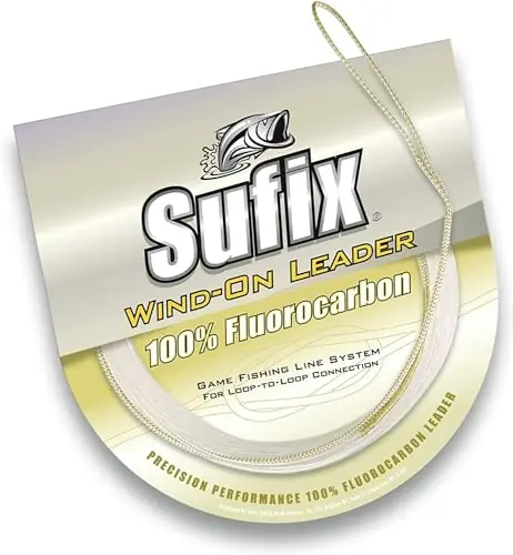 Sufix Hi Performance-100% Fluorocarbon Wind On Leader/Natural Tan / 50Lb/24Kg-10M/10.9Yds – DF Store Hassle-Free Returns