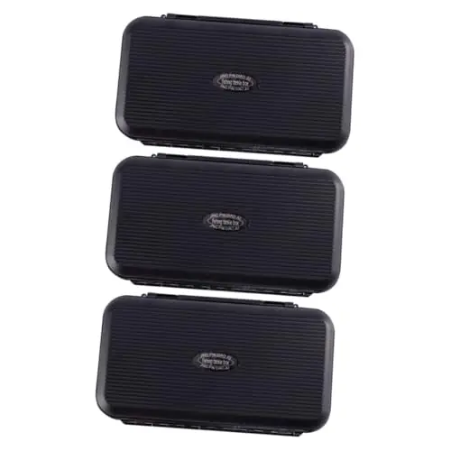 SUPVOX 3pcs Box Fish Hook Box Plastic Container Fishing Lure Tray Fishing Tool Case Fishing Gadget Container Waterproof Container Small Lure Case Abs Plastic Toolbox Water Proof Money Back Guarantee