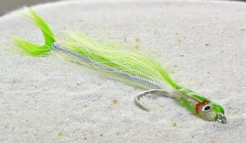 Surf Candy Fishing Fly – Chartreuse – Tied on Mustad Fly Hook #1/0-3ct Set of Flies Fan Favorite