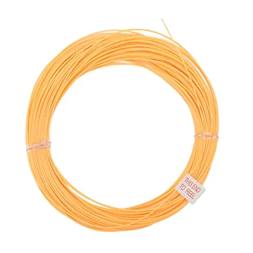 Sword Fly Fishing Line, Weight Forward Floating Fly Line, in Lengths of 100 Feet, Fly Fishing Line Orange, Wear Resistant PVC Nylon Weight Forward Floating Line Fly Lines Last Chance