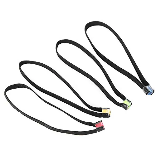 No Minimum Order Syrisora 4PCS Elastic Fabric Lightweight Fishing Tippet Spool Ring Fish Wire Loop Tackle Accessory
