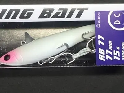 TACKLEHOUSE RB77 Rolling Bait, Limited Color, Matte Glow, White, Luminous, 0.5 oz (15 g), Salt Sea Bass Fan Favorite