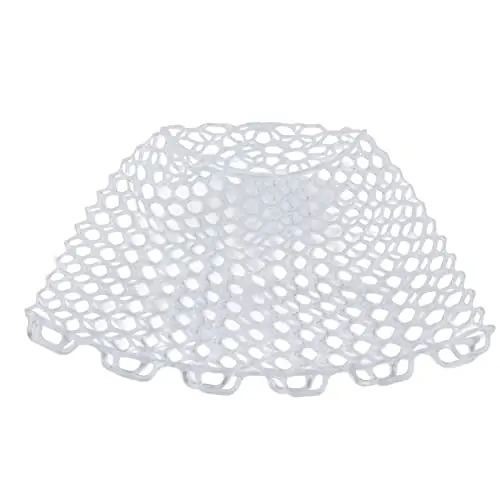TANIQIACA Fly Fishing Landing Net Collapsible Clear Rubber Replacement Bag for Angler White 21cm Depth Hot Deal