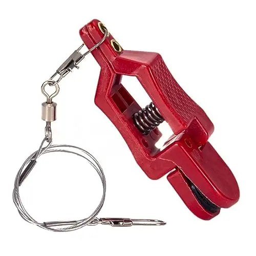 Editor’s Pick TopHomer Fishing Downrigger Clips, Heavy Tension Outrigger Line Clip Snap Release Clips with Steel Wire, for Offshore Fishing