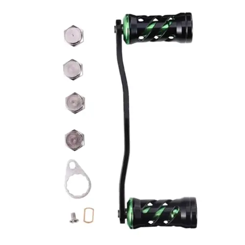 Fast Shipping Unomor 1 Set Rocker arm to Rotate Fish Reel trolling Fishing Reel Handle Replacement Crank Fishing Reel Fishing Reel Crank Accessories Fishing Reel Spare Parts Component knob