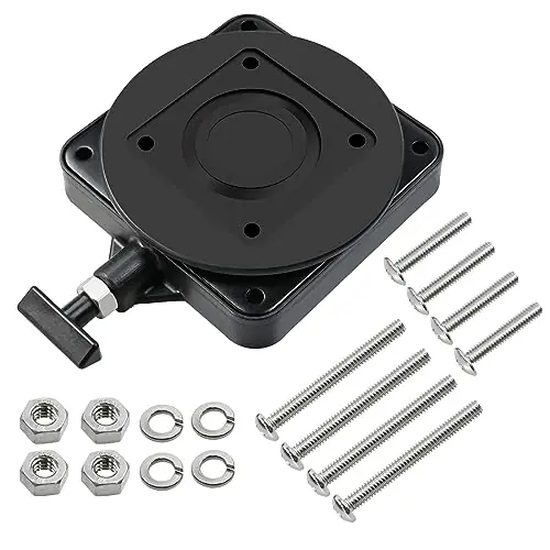 Bargain Vanshly 2207003 Low-Profile Swivel Mounting Base Compatible with Cannon Downrigger,Black Composite