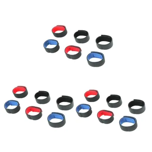 Seasonal Sale Veemoon 18 Pcs Stretch Stretchy Fishing Belts Adhesive Tape Securing Straps Multipurpose Straps Fishing Rod Fishing Straps Elastic Holder